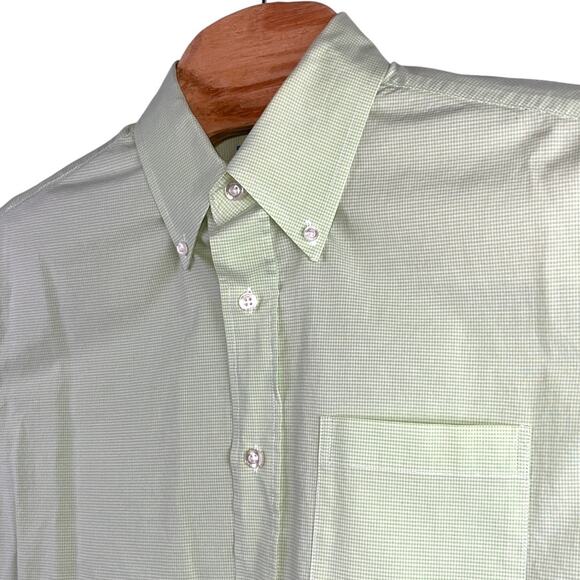 Coast Pawleys Island Classic Button Down Collar Dress Shirt Green Men's Size LG - Picture 4 of 6